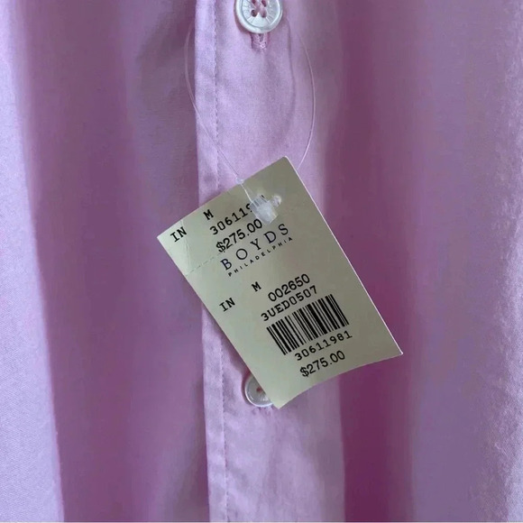 FEDELI SEAN PANAMINO DUSTY Pink Sz 42 Neck 16.5 - Picture 11 of 12